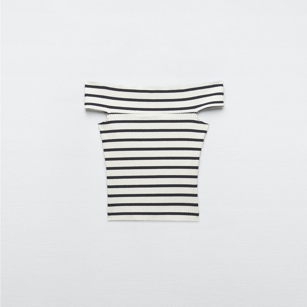 Zara striped off the shoulder top